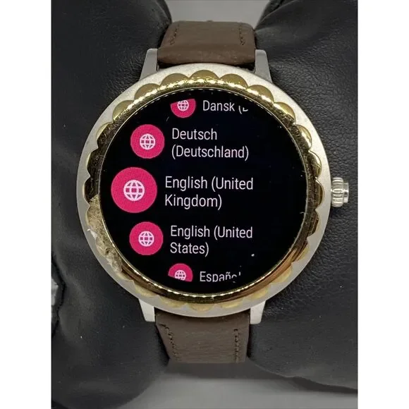 Kate Spade Gen 3 KST2007 Women's Leather Digital Touch Dial Smart Watch CO469 - Picture 2 of 12